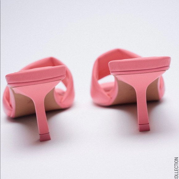 ZARA HEELED LEATHER SANDALS - Picture 3 of 8